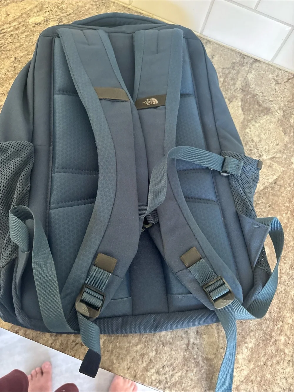 EUC THE NORTH FACE Vault Backpack - Blue Adjustable Padded Shoulders Unisex